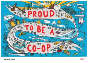 'Proud to be a co-op' poster